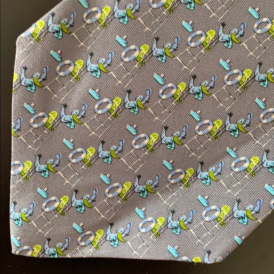 Salvatore Ferragamo Tie Made In Ity 100% Silk Nwot